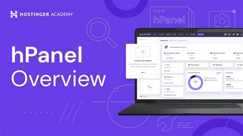 Hpanel Overview A Walkthrough Of Hostinger Control Panel Youtube