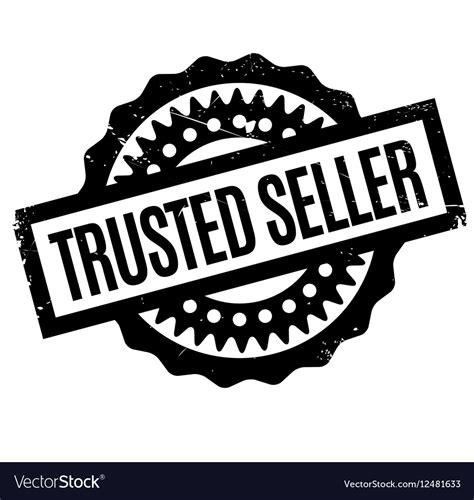 Trusted Seller Rubber Stamp Royalty Free Vector Image