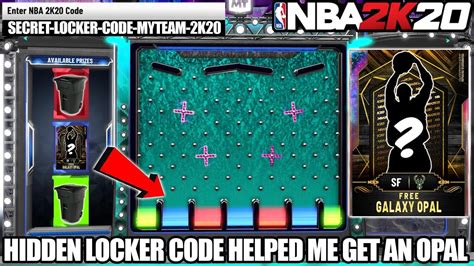 New Hidden Locker Code Helped Me Get A Free Reward Galaxy Opal In Nba