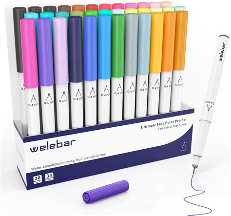 Welebar 0 4 Tip Pen Set For Cricut Maker 3 Maker Explore 3 Air 2 Air