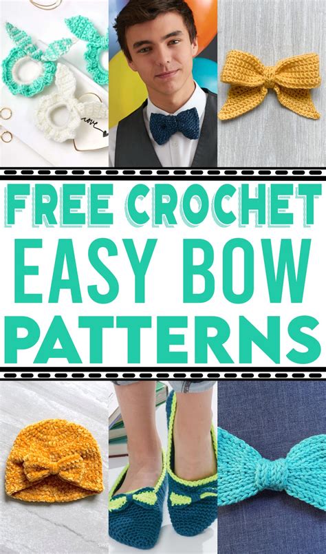 10 Easy Free Crochet Bow Patterns