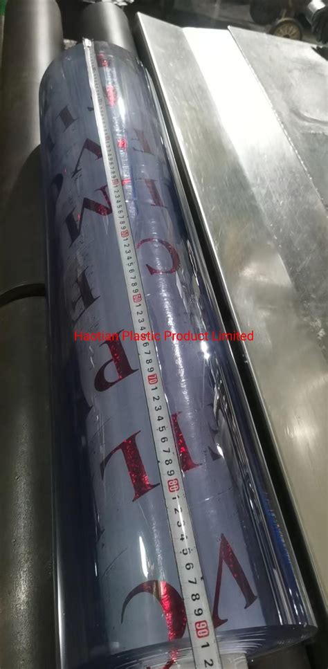 005 50mm Thin Super Clear Pvc Plastic Transparent Film Roll China