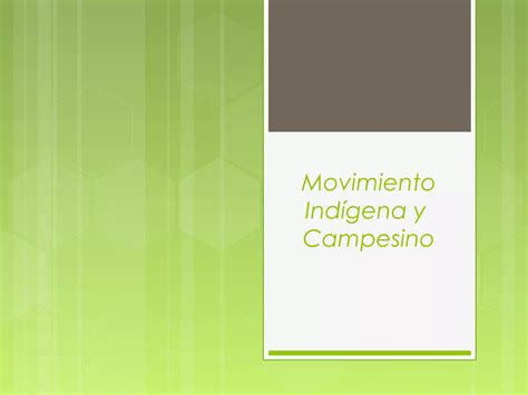 Movimiento Ind Gena Y Campesino Guatemala Ppt