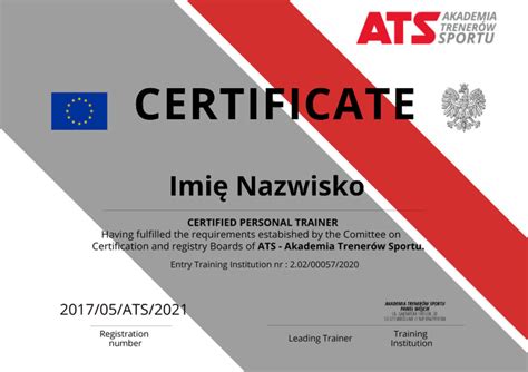 Kurs Trenera Personalnego D Ats Akademia Trener W Sportu