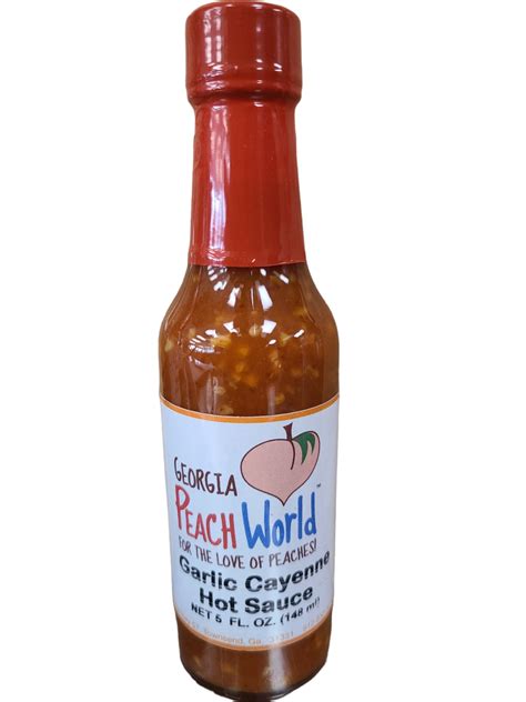 Garlic Cayenne Hot Sauce Georgia Peach World