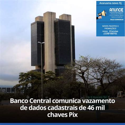 Vazamento Nesta Segunda Feira O Banco Central Divulgou Um