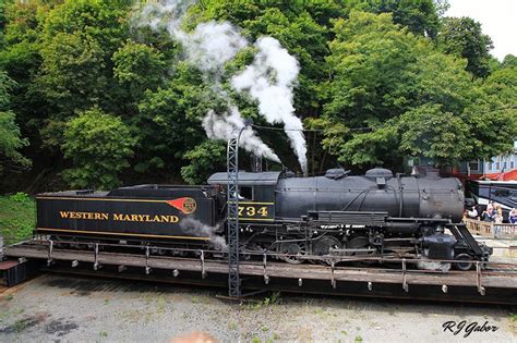 734 On The Turntable Train Steam Locomotive Railroad Photos