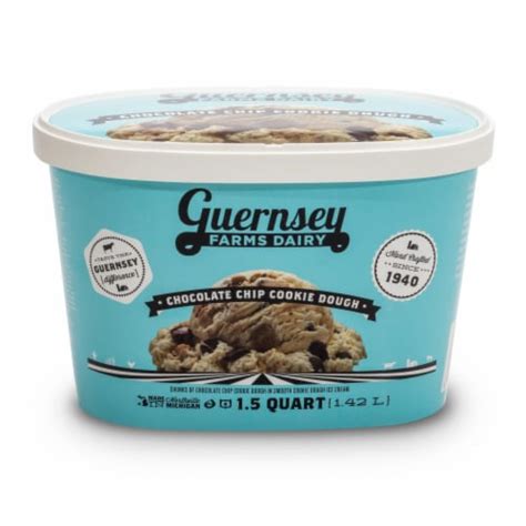 Guernsey Farms Dairy Chocolate Chip Cookie Dough Ice Cream Tub Oz