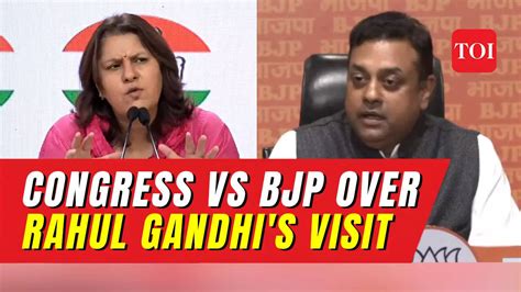 Political Showdown Over Rahul Gandhis Manipur Visit Congress Bjp