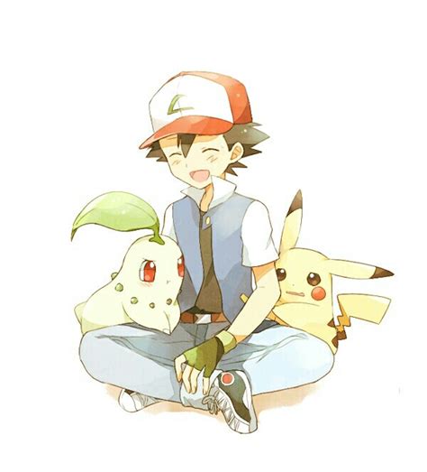 Ash And Chikorita Telegraph