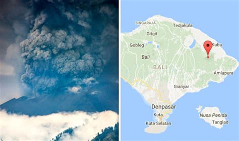 Bali Volcano Map