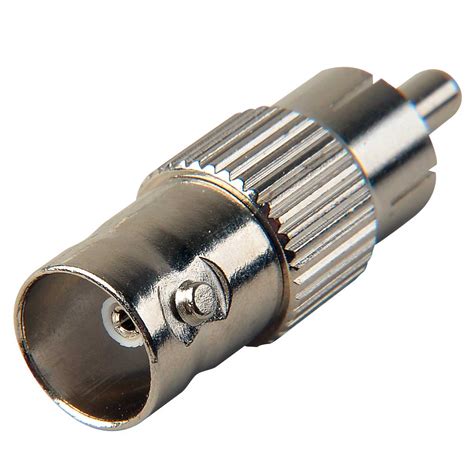 Nickel Bnc Female To Rca Male Adapter Ohm