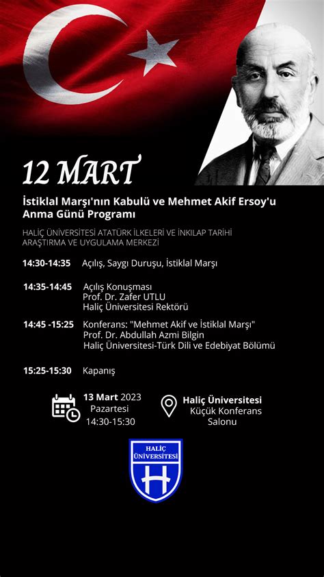 Mart Stiklal Mar N N Kabul Ve Mehmet Akif Ersoy U Anma Program