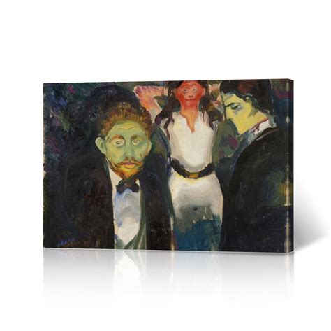 Jealousy Edvard Munch Canvas Wall Art Print Realism Classic Art Famous