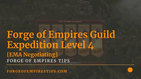 Forge Of Empires Guild Expedition Level Ema Negotiating