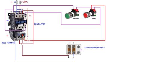 Diagrama De Un Motor Monofasico Arranque Para Un Motor Monof