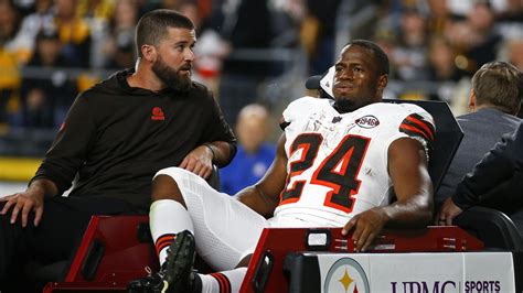 Nfl News Nick Chubb Injury Broken Leg Cleveland Browns V