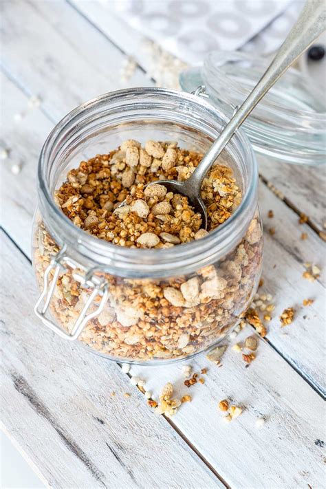 Low Carb Müsli Crunchy Frühstück selber machen Rezept Frühstück