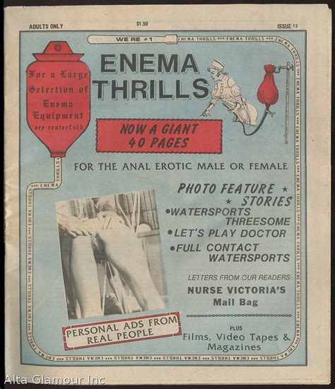 BIBLIO ENEMA THRILLS For The Anal Erotic By Forster Joe Publisher