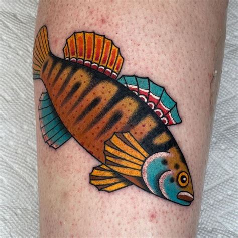 Tattoo Snob On Instagram Greenthroat Darter Tattoo By Renner Tattoos