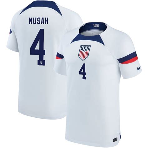 Usa National Team Qatar World Cup Yunus Musah Home Men Jerse