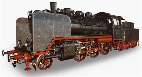 3d real time steam locomotive model