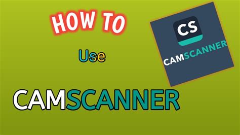 CAMSCANNER Easy Tutorial How To Use Camscanner App Best App For