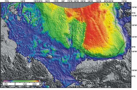 Bouguer Anomaly Mgal Of The Eastern Arctic Sector Shown Are M