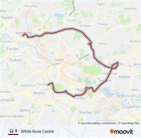 9 Route Schedules Stops Maps White Rose Centre Updated