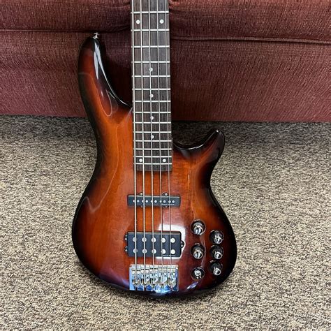 Schecter Diamond Series 5 String Bass Sunburst Reverb