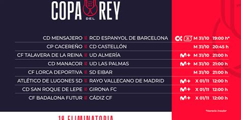 Copa Del Rey Ya Hay Horario Para El CD Mensajero RCD Espanyol