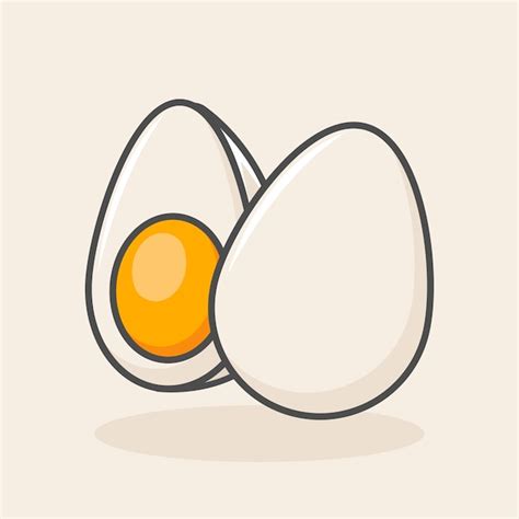 Premium Vector Set Of Boiled Eggs Illustration