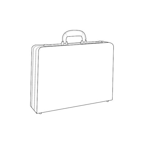 Premium Vector Suitcase Isolated Outline Vector Outline For Coloring