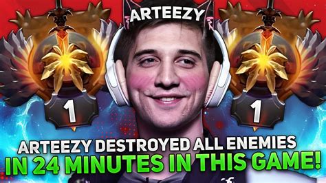 Arteezy Destroyed All Enemies In Minutes In This Game Youtube