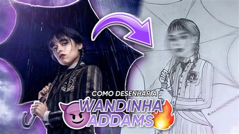 Como Desenhar A Wandinha Addams Youtube