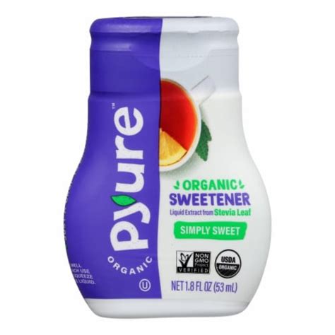 Pyure Brands Stevia Sweetener Liquid Stevia Drops 18 Fl Oz Case Of 6