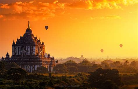 Sensasi Berlibur Ke Candi Dengan Balon Udara Di Bagan Myanmar Terasa