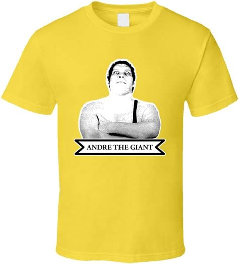 Andre The Giant T Shirt Yellow Atelier Yuwaciaojp