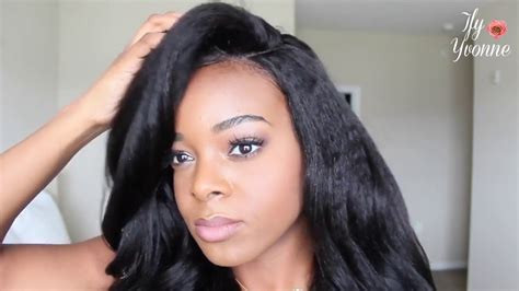 How To Customize Lace Front Kinky Straight Ft Eva Wigs Youtube