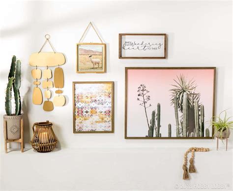 Set Your Gallery Wall Goals High With A Chic Boho Space Boho Gallery