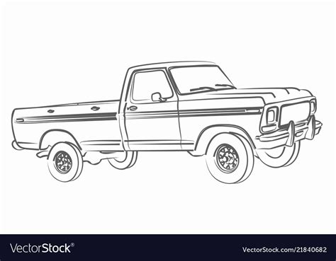 Pickup Truck Drawing at PaintingValley.com | Explore collection of ...