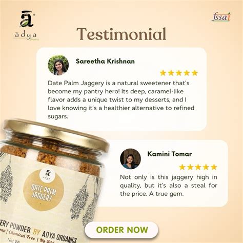 Organic Date Palm Jaggery Powder Pure And Natural Adya Organics