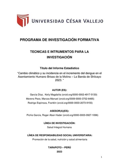 Proyecto Final Técnicas E Instrumentos PROGRAMA DE INVESTIGACIÓN