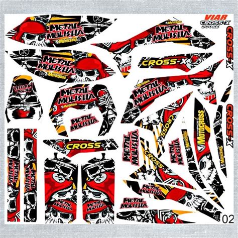 Jual Decal Sticker Striping Fullbody Variasi Viar Cross X 150 7 Di