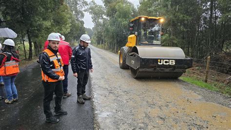 Autoridades De Gobierno Inspeccionan Obras De Pavimentaci N De Ruta