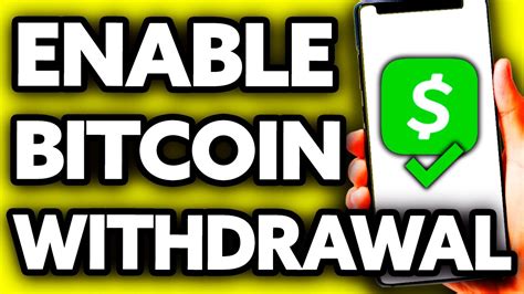 How To Enable Bitcoin Withdrawal And Deposit On Cash App 2024 YouTube