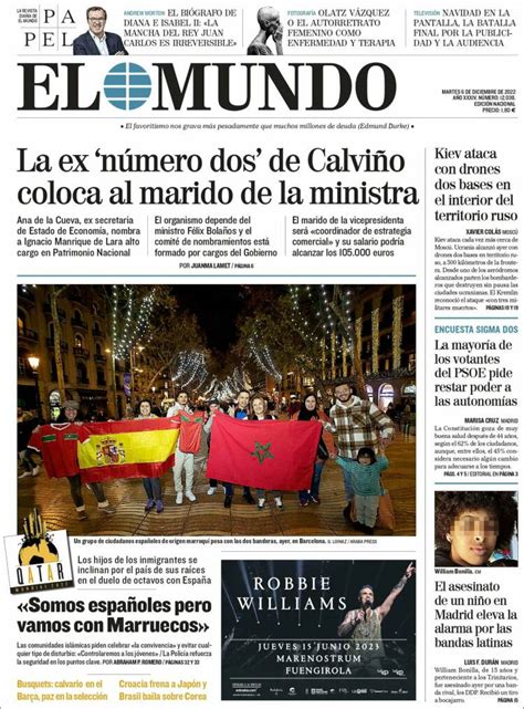 Portada Del Diario El Mundo Del Día 6122022 News Europa