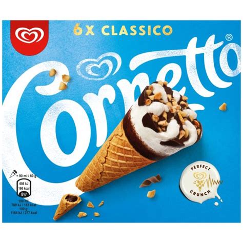 Cornetto Classico 6 Ice Cream Cones 6 Pack