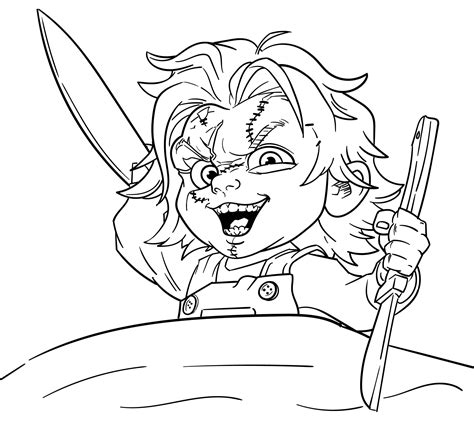 Chucky Doll Coloring Pages Coloriage Halloween Coloriage Dessins Porn