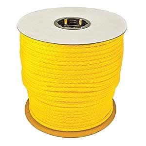 Cordage Source Hollow Braid Poly Rope Inch By Feet Yellow